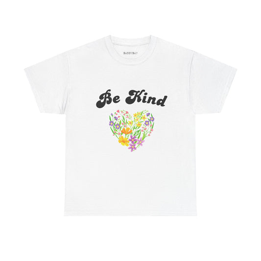 Be Kind Flower Graphic T-Shirt | Floral Heart Tee