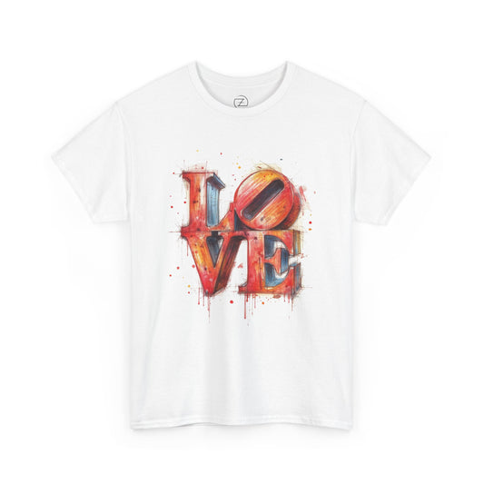 Love Graffiti T‑Shirt — Colorful Urban Art Typography Tee